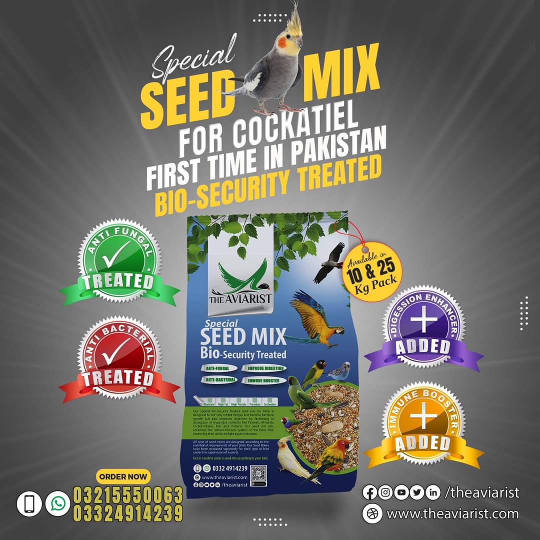 Cockatiel Special Seed Mix with Bio Security Treatment