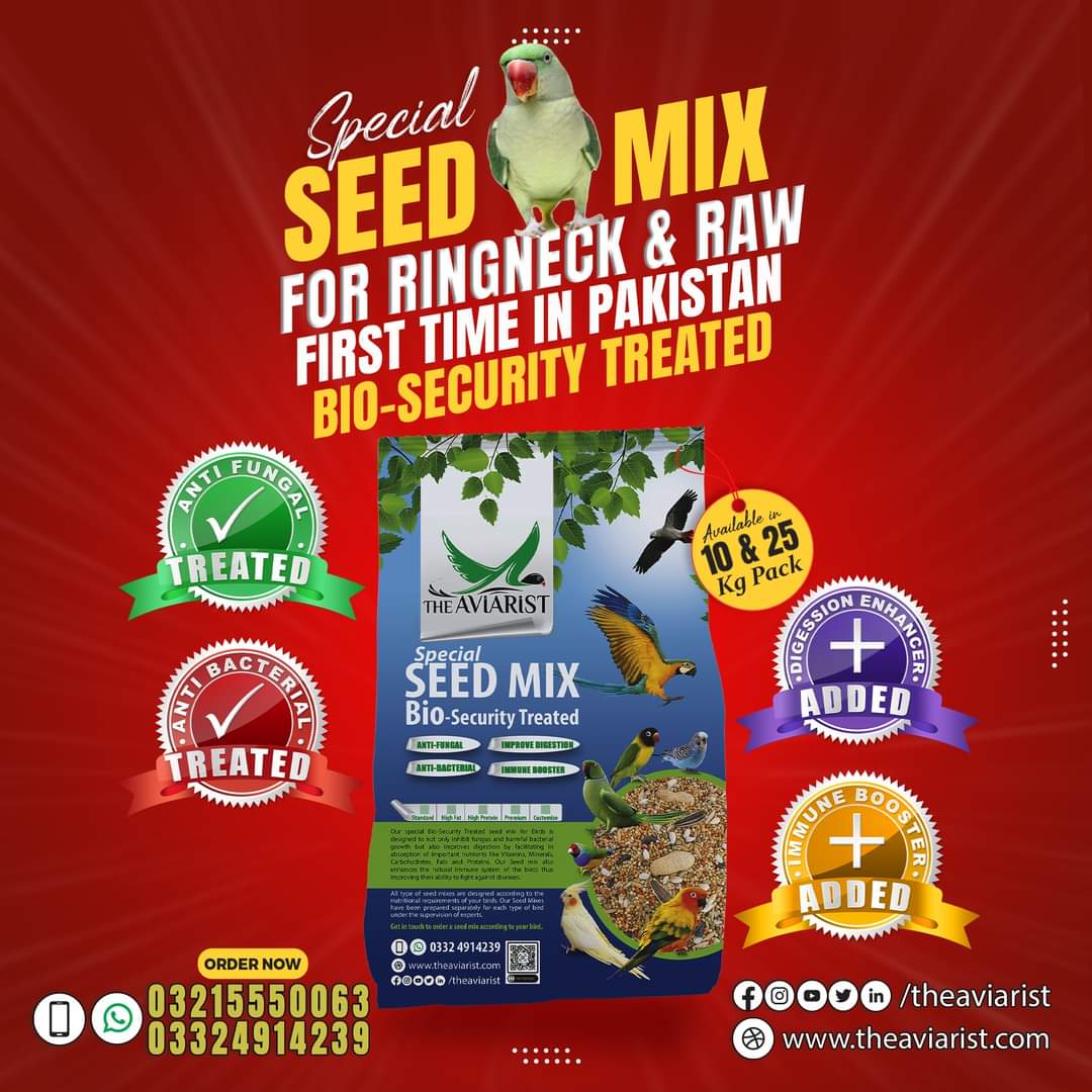 Ringneck & Raw Special Seed Mix with Bio Security Treatment