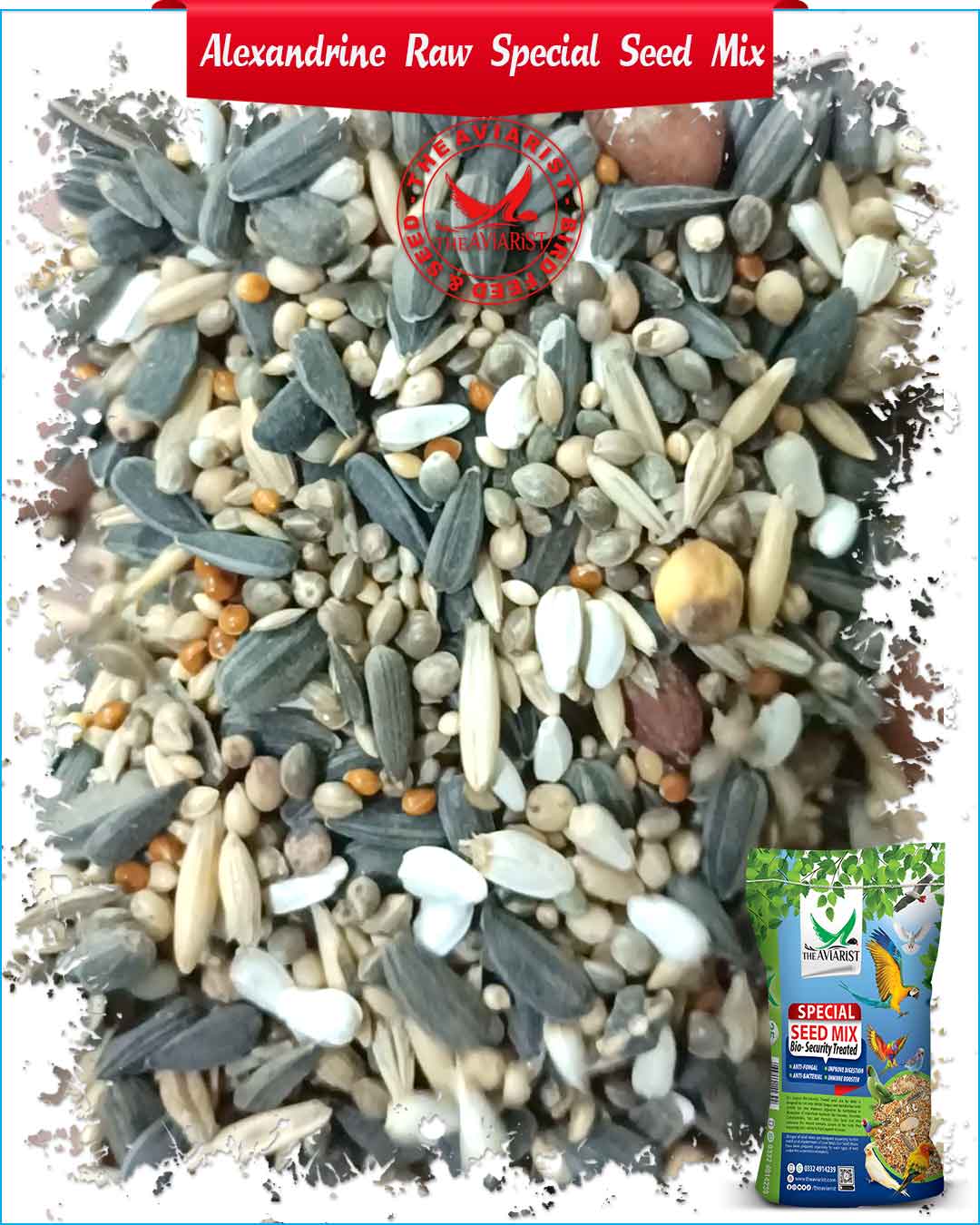 Special Seed Mix for Alexandrine Raw Parrot - The Aviarist