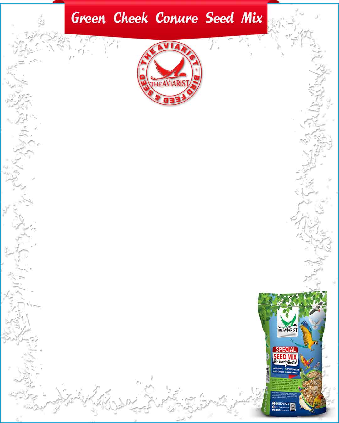 Special Seed Mix for Green Cheek Conure - The Aviarist