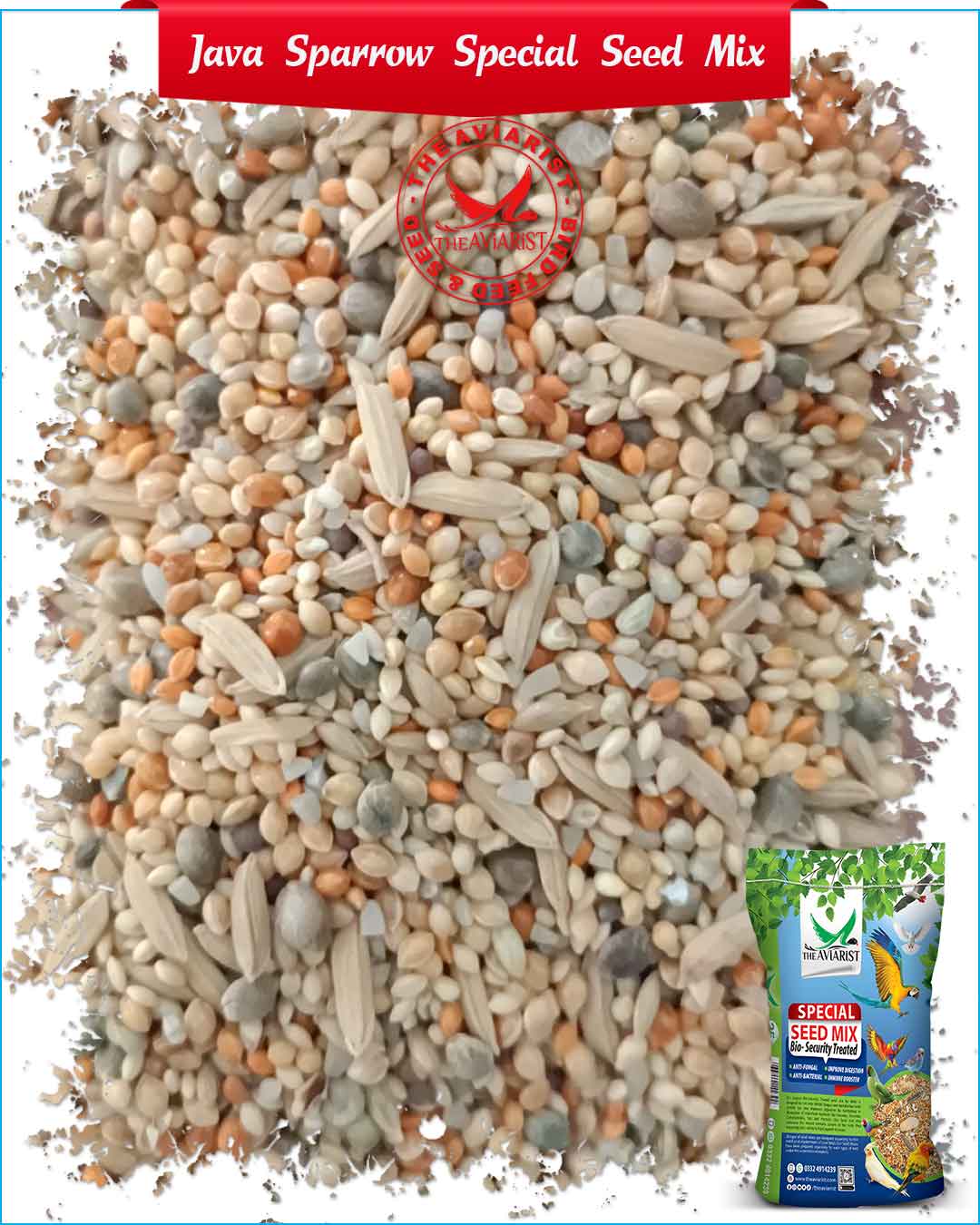 Special Seed Mix for java sparrow - The Aviarist